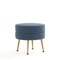 Manhattan Comfort Bailey Ottoman in Blue with Gold Feet OT003-BL - alternate 4